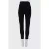 Cropped high waist trousers