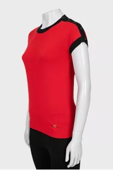 Red wool t-shirt