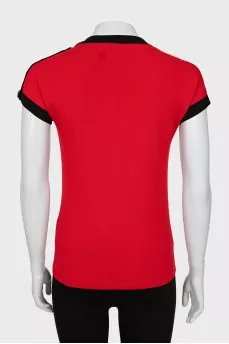 Red wool t-shirt