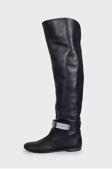 Velcro boots with silver decor