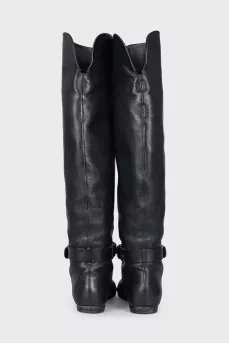 Velcro boots with silver decor