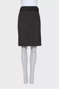 Brown wool skirt