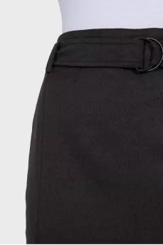 Brown wool skirt