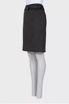Brown wool skirt