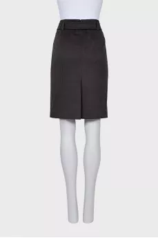 Brown wool skirt