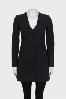 Black button down dress