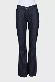 Blue flared jeans