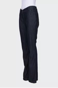 Blue flared jeans