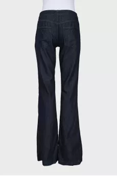 Blue flared jeans