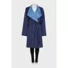 Wool coat with contrast collar