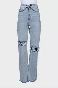 Blue high waist jeans