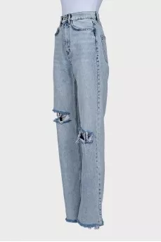 Blue high waist jeans