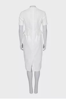 White sheath dress