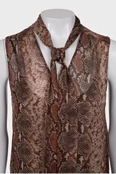 Animal print dress with tag