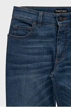 Blue flared jeans