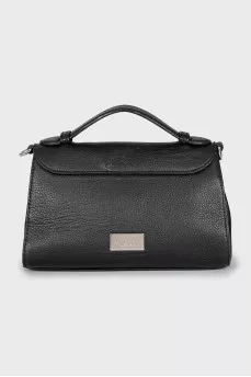 Leather bag with crystals