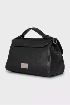 Leather bag with crystals