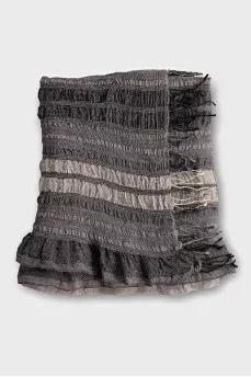 Cashmere and wool scarf