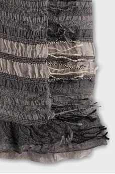 Cashmere and wool scarf