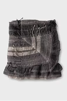 Cashmere and wool scarf