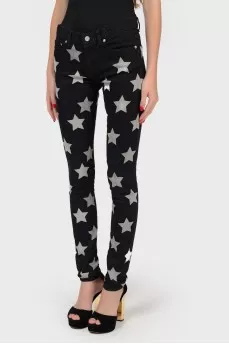Black jeans with stars