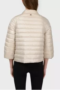 Reversible jacket beige and black