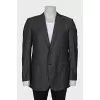 Men's striped wool jacket