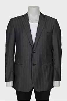 Men's striped wool jacket