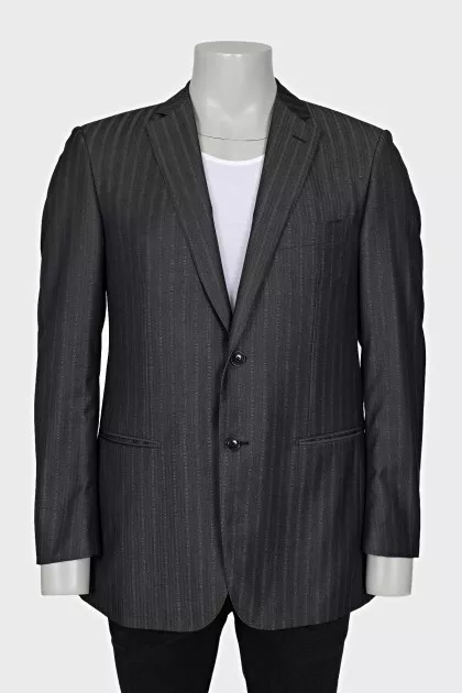 Men's striped wool jacket