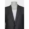 Men's striped wool jacket