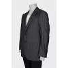 Men's striped wool jacket