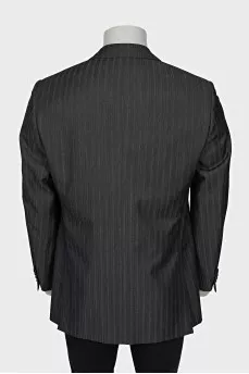 Men's striped wool jacket