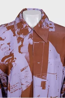 Loose button down shirt