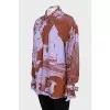 Loose button down shirt