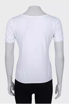 White button down t-shirt