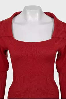 Orange wool jumper