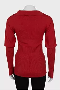 Orange wool jumper