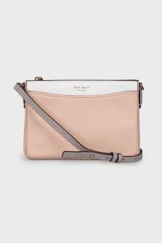 Beige leather bag