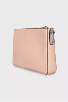 Beige leather bag