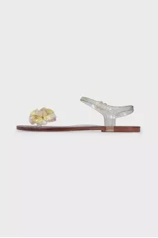 Rubber transparent sandals