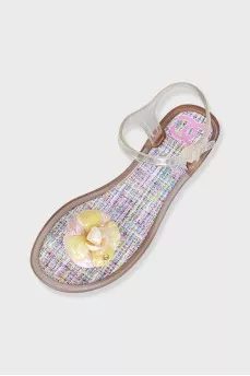 Rubber transparent sandals