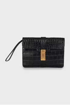 Men's crocodile leather bag