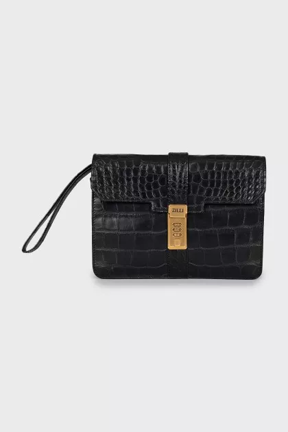 Men's crocodile leather bag