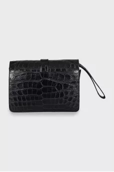 Men's crocodile leather bag