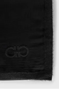 Transparent black scarf