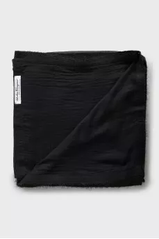 Transparent black scarf