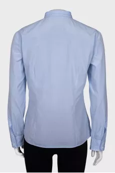 Blue shirt with decor