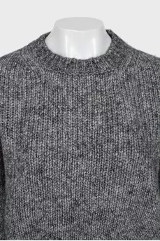 Knitted cropped sweater