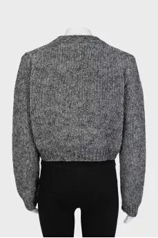 Knitted cropped sweater