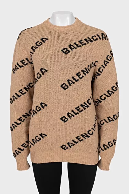 Wool oversized sweater